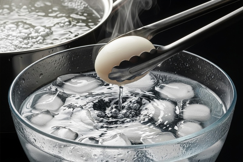 آیا پرتاب تخم‌مرغ داغ به آب سرد کار درستی است؟
