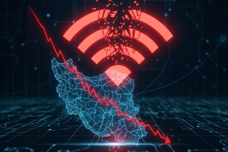 ترافیک اینترنت از سیزدهم دی ۳۵ درصد کاهش یافت؛ اختلال‌های انتخابی در برخی استان‌ها